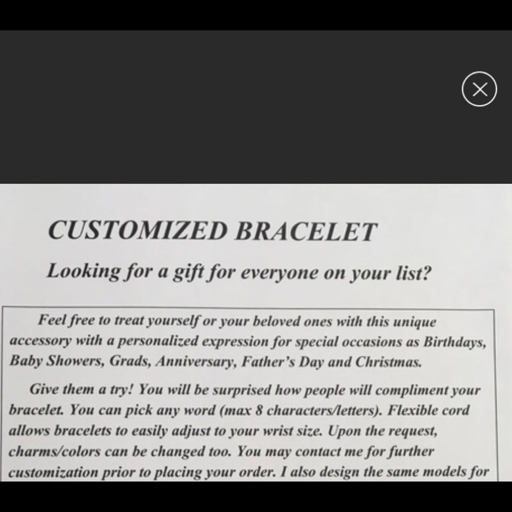 PERSONALIZED Bracelet, One-of-a-kind gift 🎁